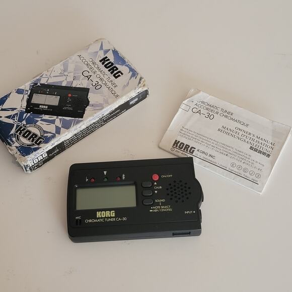 KORG CA-30 GUITAR ALL INSTRUMENT TUNER CHROMATIC - Picture 1 of 11